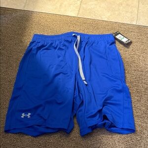 NWT Under Armour Men's Vibrant Blue Athletic Shorts